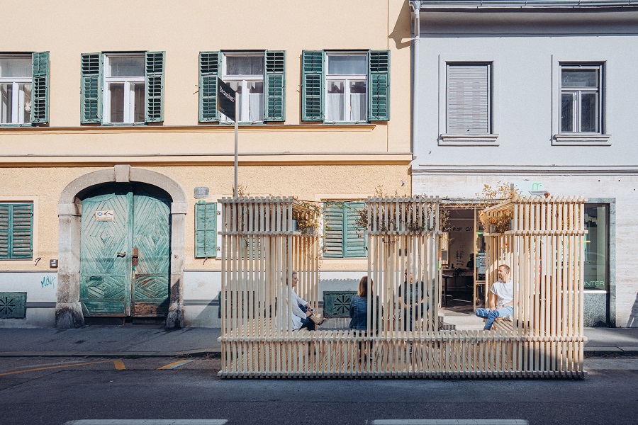 Tour 1 Zinzendorfgasse Parklets